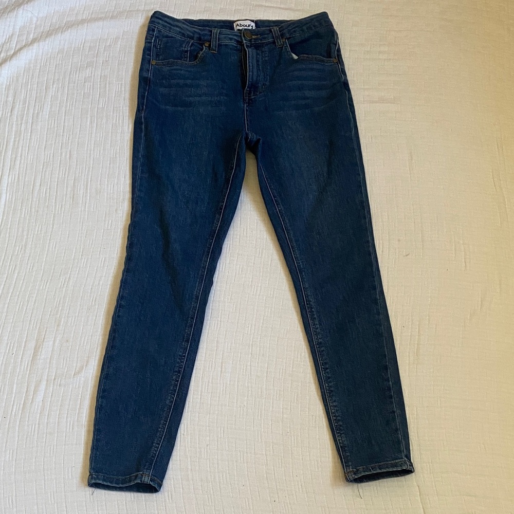 ABOUND  Dark Stretch Blue High-Rise Skinny Jeans